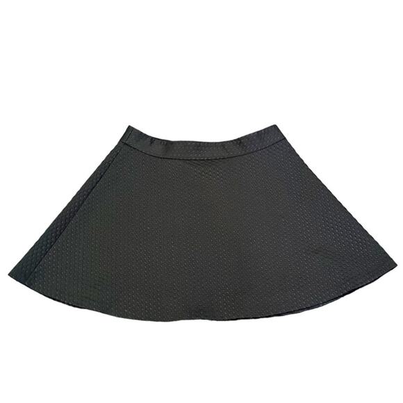 Banana Republic Skirt 10 Petite Black Skater BR Textured Flare A-line Mini Short - Picture 4 of 14